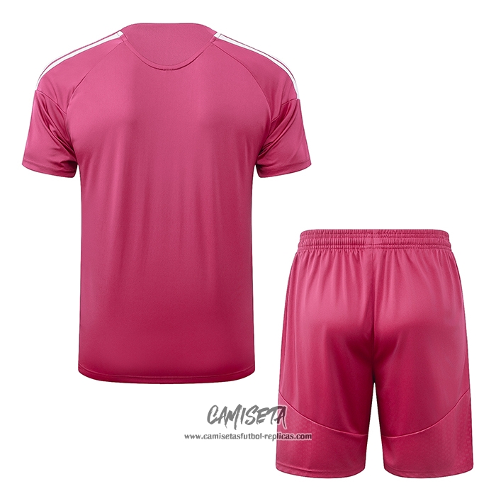 Chandal del Real Madrid 2026-2027 Manga Corta Rosa - Pantalon Corto